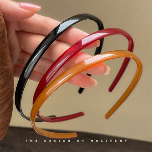 Anti-Slip Toothed Hairband Womens Simple Face Washing Headwear Resin Material Korean Style Fresh out Fashion Hair Accessories