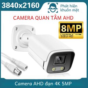 Camera An Ninh Tầm Nhìn Ban Đêm Toàn Màu 8MP 4K IP66 Ngoài Trời Camera Đạn AHD CCTV Với Nén Video H.265