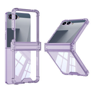 Ốp Lưng Trong Suốt Chống Sốc Samsung Galaxy Z Flip 8/7 Với Khung Bảo Vệ Bản Lề Nắp Lưng Trong Suốt Gấp Gọn Bảo Vệ Toàn Diện