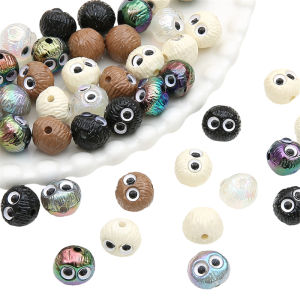 13x12mm 2pcs/bag Acrylic Small Coal Ball Beads For DIY Handmade Fashion Jewelry Accessories