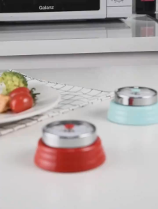 Kitchen Timer Stainless Steel Mechanical Cooking Timer Magnetic 60-Minutes Alarm