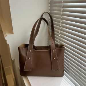 Commuter Bag Womens 2024 New Arrival Trendy Large Capacity Office Worker Tote Bag Classy Niche Style Texture Satchel Shoulder Bag