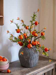 ตกแต่งบ้านแบบจีนใหม่ ดอกกุหลาบหิมะปลอม ตกแต่งโต๊ะรับประทานอาหาร ตกแต่งประตูทางเข้า ไม้กางเขน ผลไม้ ดอกไม้แห้ง ตกแต่งบ้าน งานฝีมือ