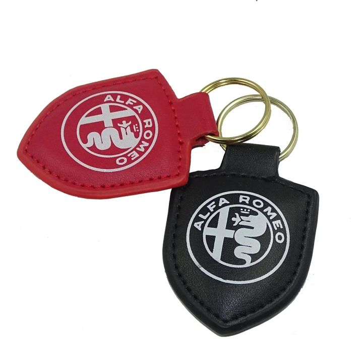 Genuine Leather Keyring Keychain Key Fob FOR Alfa Romeo Giulia ...