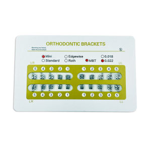 PIORPOY 1Pack Dental Brackets Orthodontic Brackets Mini MBT/Standard Roth Bracket 0.022 Slot 345 Hook Monoblock Dentistry Tools