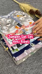 Jumsuit Bayi Jumper Bayi baru lahir NEWBORN Full Resleting BABY LEON DS-120 Jumpsuit Bayi Cotton Double Knit Baby Sleepsuit Baju Tidur Bayi Pakaian Bayi Baju Harian Anak Bayi Balita