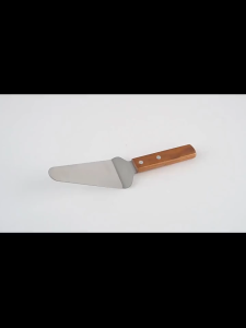 Spatula Sutil Kape Stainless Steel Gagang Kayu / Shovel Pie Cake Stainless / Spatula Food Grade