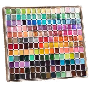Metallic Watercolor Paint Set-PortableLightweight High Solid Pigment Starry Shades - Ideal for Artists Perfectcolor painting