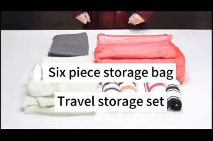 🚚SG Seller🚚 6 Pcs Set Travel luggage Organizer Clothes Luggage Packing Cubes Clothing Sorting Packages Organizer Box