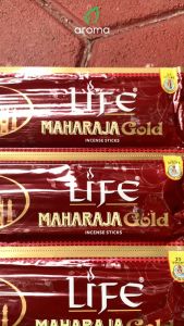 Dupa India Aromaterapi Pouch Plastic - Darshan Maharaja Gold 35 Sticks