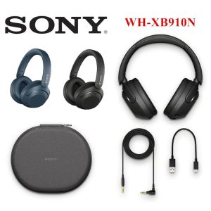 SONY XB910N Headset Bass Bluetooth HI-FI Tanpa Wayar Pengecam Kebisingan Mikrofon Headset