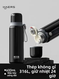Haers | Cốc Cách Nhiệt Inox 316 Dung Lượng Lớn