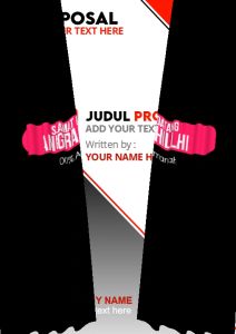 Sampul Buku Makalah Bentuk Format PPTX Plus Ukuran 21x29.7cm Model Potrait ai04