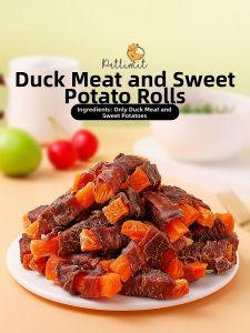 petlimit | Natural Dog Snacks Duck & Sweet Potato Chew Treats