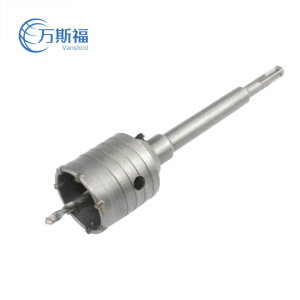 5PCS/SET SDS PLUS Shank 30/40/50mm Concrete Hole Saw Electric Hollow Core Drill Bit Cement Stone For Air Conditioner Tube