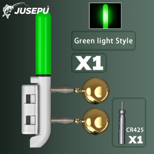 LED Fishing Rod Tip Light Bite Alarm with Twin Bell Color Change Night Fishing Indicator Lamp for Sea Rod Carp FishingAccessorie
