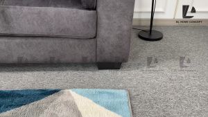 DL Home Concept Velvet L Shape Sofa