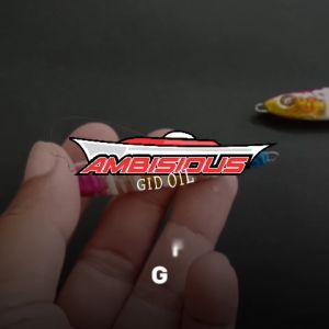 Umpan Metal Jig 30 Gram MONGKALO AMBISIOUS GID Zebra Glow In The Dark Oil Minyak Micro Jig 20g 20gr
