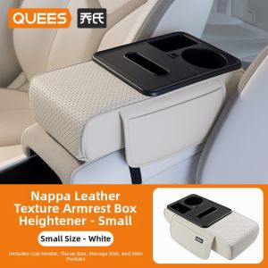 QUEES | High-end Multi-functional Car Armrest Box Heightening Pad Protection Storage Box Tissue Holder Elbow Rest