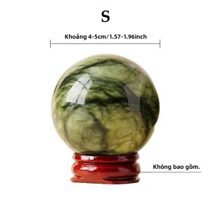 1 PC Tự Nhiên Ngọc Xanh Quả Cầu Pha Lê Trang Trí Nhà Phong Thủy Vật Trang Trí Pha Lê Chữa Bệnh Đá Quý Quà Tặng