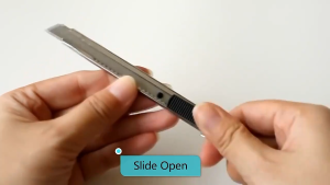 PROMO Pisau Cutter Mini Stainlees 12.5cm Cutter Besi Kecil Pemotong Serbaguna Ringan Efektif ATK3011