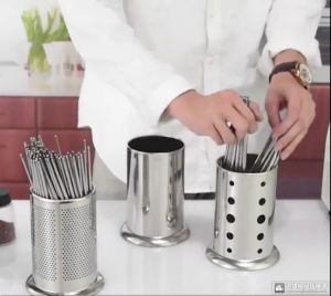 Tempat Sendok Garpu Stainless Cantik Praktis, Tempat Centong Nasi, Tempat Sumpit, dan Tempat Alat Makan