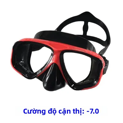 Kính Lặn Cận Thị Dành Cho Người Lớn Với Độ Cận Từ -1.0 Đến -9.0 Thiết Kế Khung Lớn Tầm Nhìn Rộng Mặt Nạ Silicon Dùng Cho Bơi Lội Và Lặn Với Ống Thở