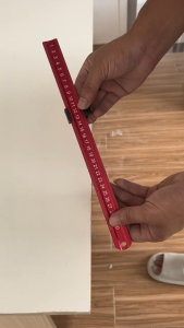 Woodworking Tool Ruler Positioning Marking/Measurement Tool with T-Track Metal Slide Stop/Woodworking Carpentry