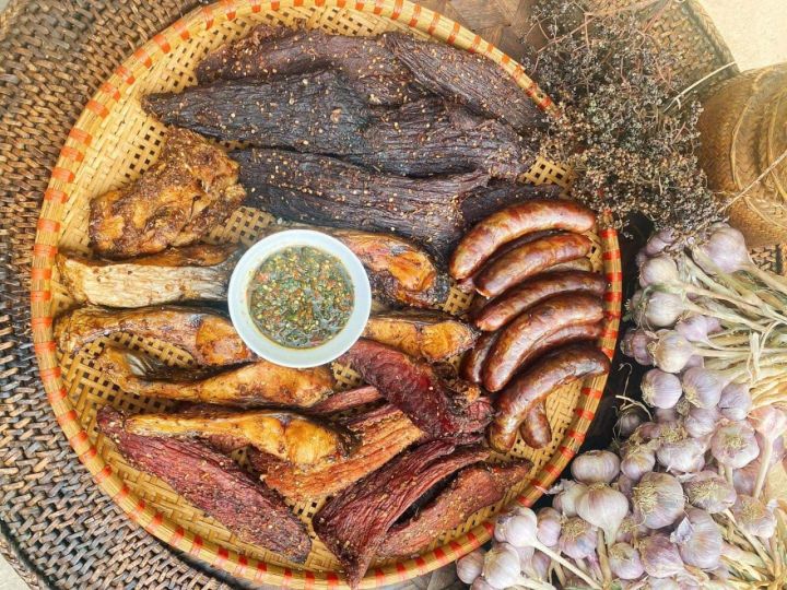 Thịt Trâu Gác Bếp Mường Then 500G Ngọt Thơm Chuẩn Vị Tây Bắc (Tặng Chẩm ...