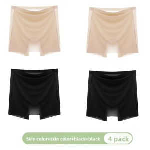 Miiow | High Waist Ice Silk Foundation Liquid Safety Pants Two In One Breathable Shorts Underwear Cat Person New 2025 Online Exclusive