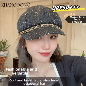 ZHANDONG | Breathable Thin Glitter Sun Hat