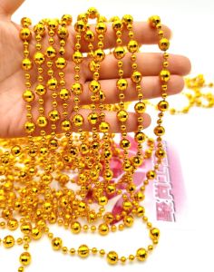 Rose Gold Earth Beads Decorative Tower 20 Meters Dragon Boat Festival Decorations Jewelry Box Wealth Bowl Decoration