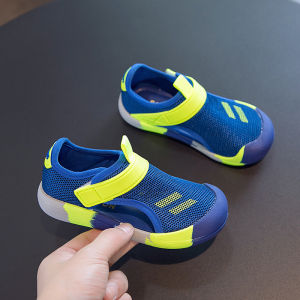 Boys Summer Casual Sandals Breathable Soft Bottom Anti-Slip Toddler Head Wrap Mesh Shoes Beach Shoes Childrens Leisure Shoes