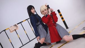Anime Lycoris Recoil Cosplay Costume Nishikigi Chisato Inoue Takina Dress JK Uniform Wigs Christmas Halloween For Women