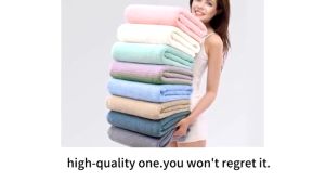DAILYGO Japanese Style Towel Bath for Adult Microfiber Towel Unicolour Super Soft bath towel