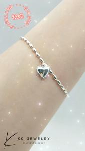 KC Jewelry S925 Sterling Silver Love Manik Bracelet