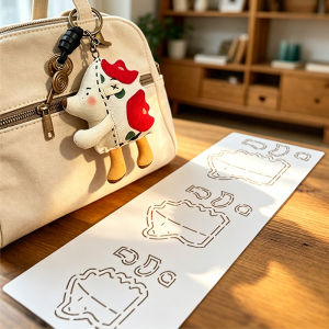 YOMDID 1pc Hedgehog Pendant PET Patchwork Template DIY Quilting Template One Sheet with 3 Different Sizes of PET Templates