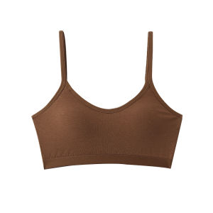 Sports Bra Beauty Back Gathered Small Chest Youth Bra Anti-Sagging Support Side Breast Elimination Wire-Free Cup Bra