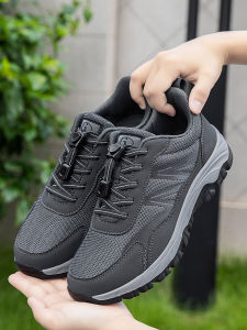 Spring Autumn Mens Casual Walking Shoes Lightweight Shock Absorption Comfortable Soft Bottom Sports Shoes Breathable round Toe