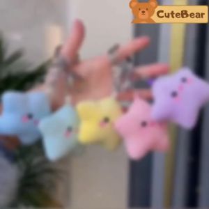 Móc khóa thú bông móc khóa ngôi sao dễ thương đáng yêu dùng làm móc khóa treo balo túi xách CB23