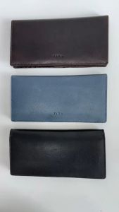 Folio : Tuff slim long wallet (Two-Tone) กระเป๋าสตางค์ผู้ชายใบยาว หนังแท้ มี RFID-รหัส17069