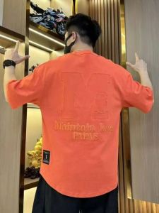 YEBO | Letter Embroidery Cotton Short Sleeve T-shirt