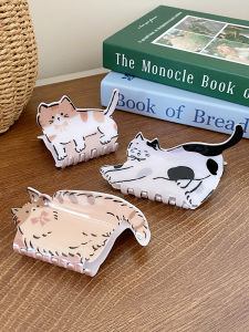 Cartoon Cat Fish Tail Clip & Shark Clip: 2024 Women's Fashion Sensation behind the Head Shark Clip Small Design Sense Hair Accessories