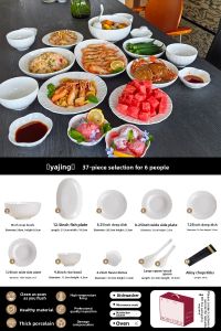 JINGDITAOCI | Luxury Elegant Ceramic Tableware Set