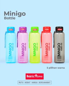Minigo Bottle / botol minum / tempat minum anti tumpah / bottle sport lion star
