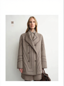 Vintage Flared Collar Pure Wool Coat Winter