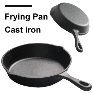 Cast Iron Pan Skillet Nonstick Frying Pan Professional Seasoned Pan Cookware Pancake Egg Fryer for Frying Saute Cooking（6/8/10/12inch）