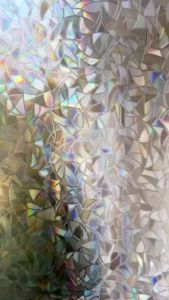 Window Privacy Film Rainbow Static Cling Stained Glass Film Window Covering Sticker Non-Adhesive Removable Reflective Rainbow Window Clings 3D Decorative Window Vinyl Stained Glass Window Decals Static Cling Window Sticker for Home