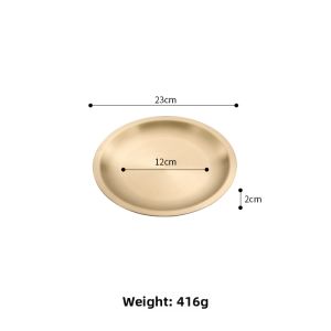 CHUANGGUANJIA | Stainless Steel Thick Round Tray