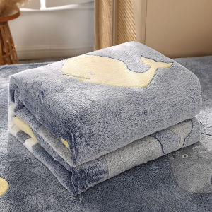 KAMONI | Winter Nap Office Throw Lightweight Blanket Coral Fleece Sofa Small Blanket Bed Use